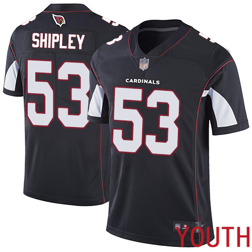 Arizona Cardinals Limited Black Youth A.Q. Shipley Alternate Jersey NFL Football #53 Vapor Untouchable->youth nfl jersey->Youth Jersey